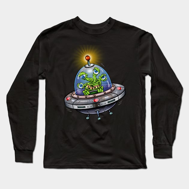 Lost Martian Long Sleeve T-Shirt by harstonart